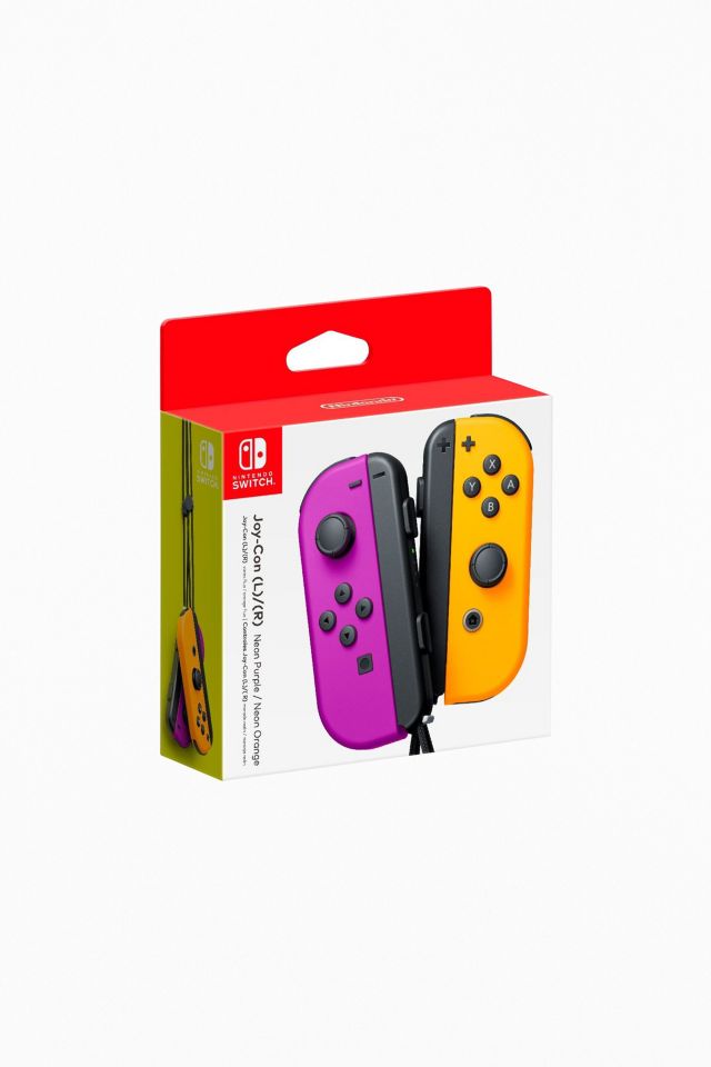 Nintendo Switch Neon Purple/Neon Orange Joy-Con (L-R) Controller