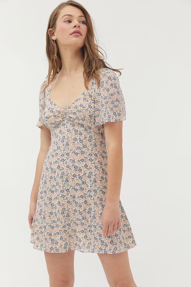 UO Spring Shower Chiffon Tie-Back Mini Dress #1