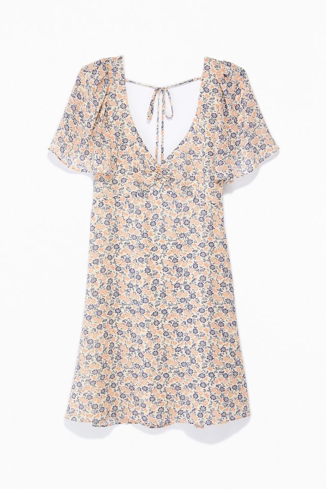 UO Spring Shower Chiffon Tie-Back Mini Dress #5