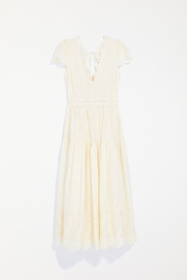 UO Wild Daisy Eyelet Tie-Back Midi Dress #4