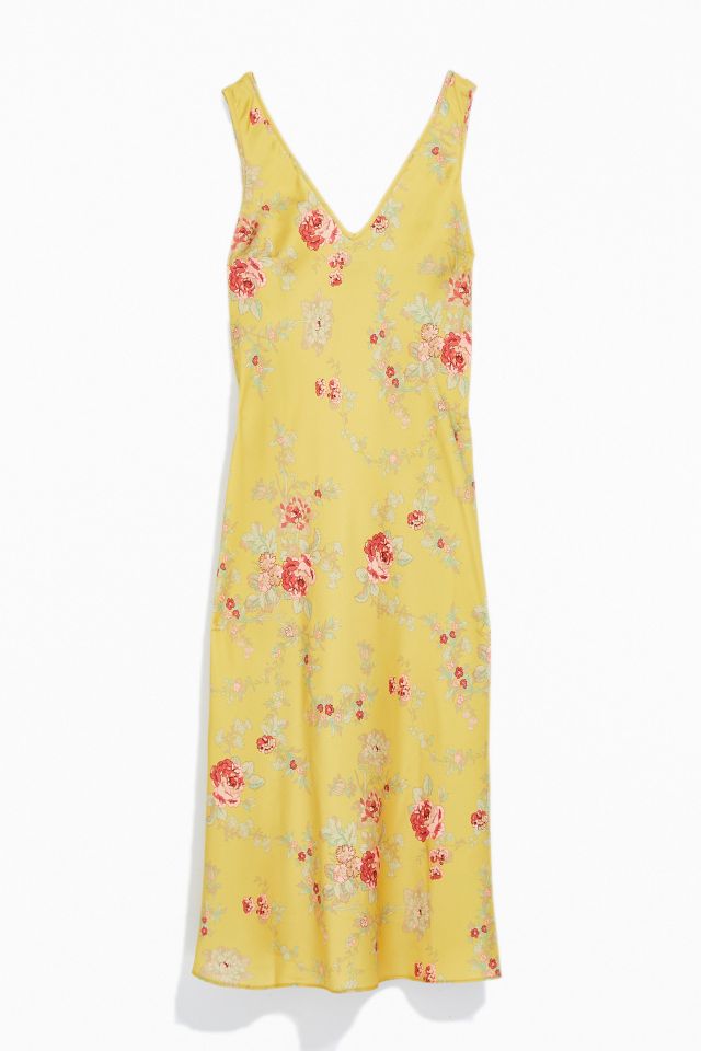 UO Swept Away Floral Midi Slip Dress #1