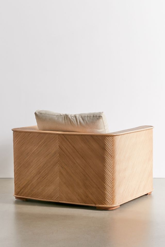 Ria Split Reed Upholstered Chair #3
