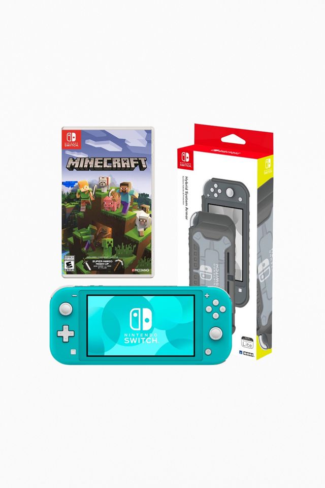 Nintendo Switch Lite Turquoise With Minecraft And System Nintendo Switch Lite Turquoise With Minecraft And System