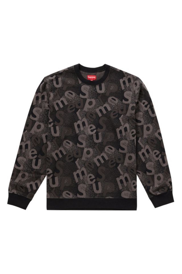 【確実正規品】Supreme Scatter Text Crewneck