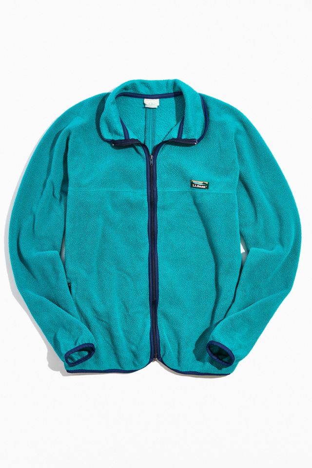Pull Polaire Enfant L.L.Bean Vintage - Taille L - Motif Géométrique - 1/3 Snap