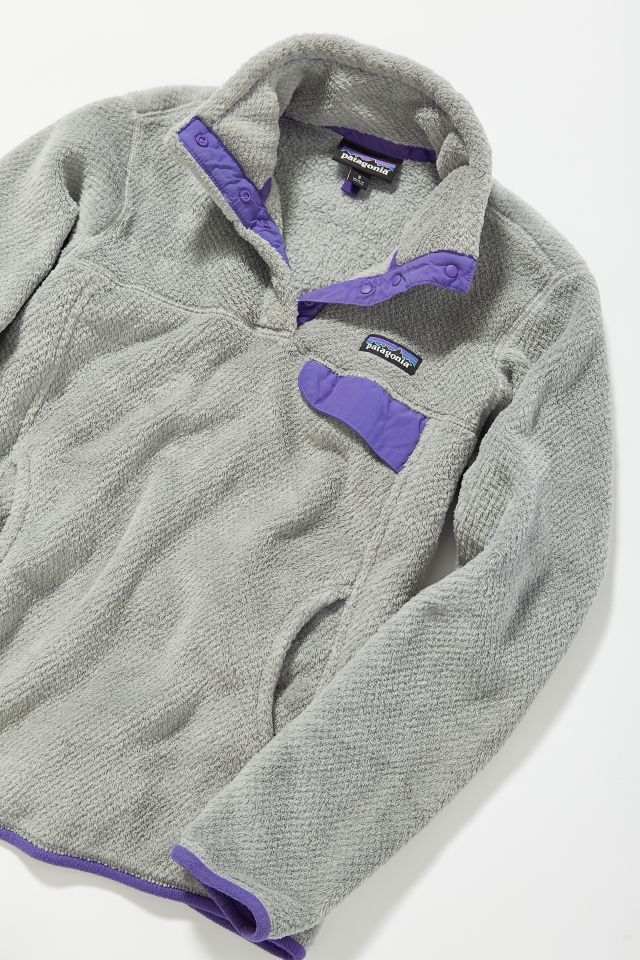 Vintage Patagonia Grey Half-Button Fleece Jacket  #1