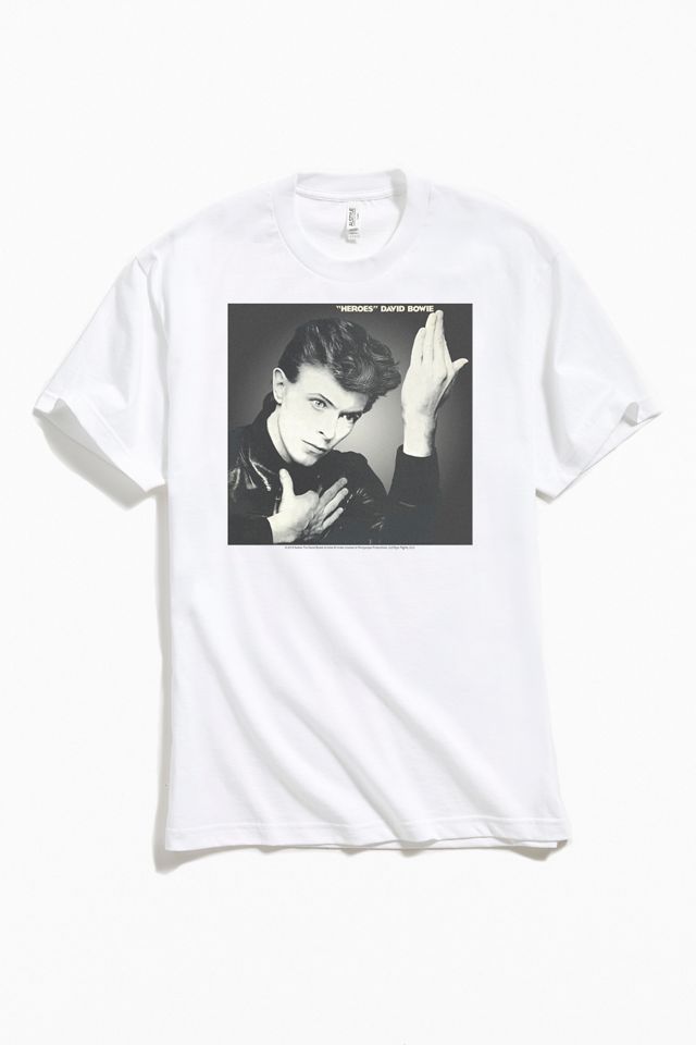 David Bowie Heroes Album Tee | Urban Outfitters