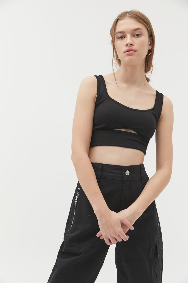 UO Bobbie Cutout Cropped Tank Top