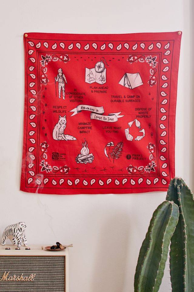 Parks Project Leave No Trace Bandana Flag Tapestry
