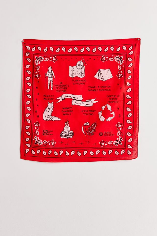 Parks Project Leave No Trace Bandana Flag Tapestry #1