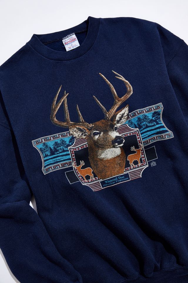 Vintage Deer Crew Neck Sweatshirt #2