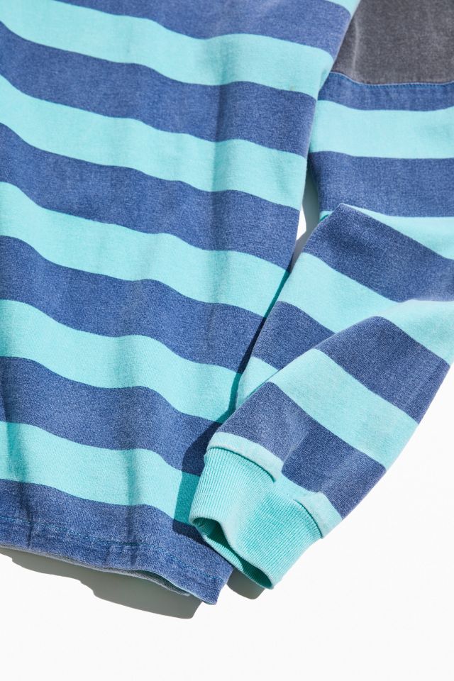 T-shirt Vintage Quiksilver à Manches Longues Rayé #2