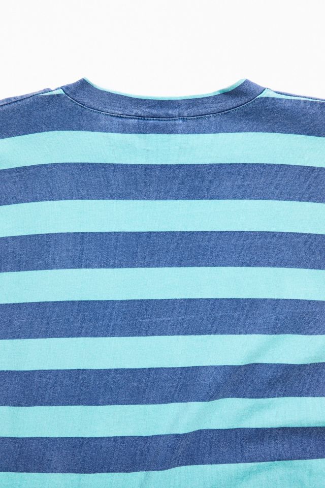 T-shirt Vintage Quiksilver à Manches Longues Rayé #3