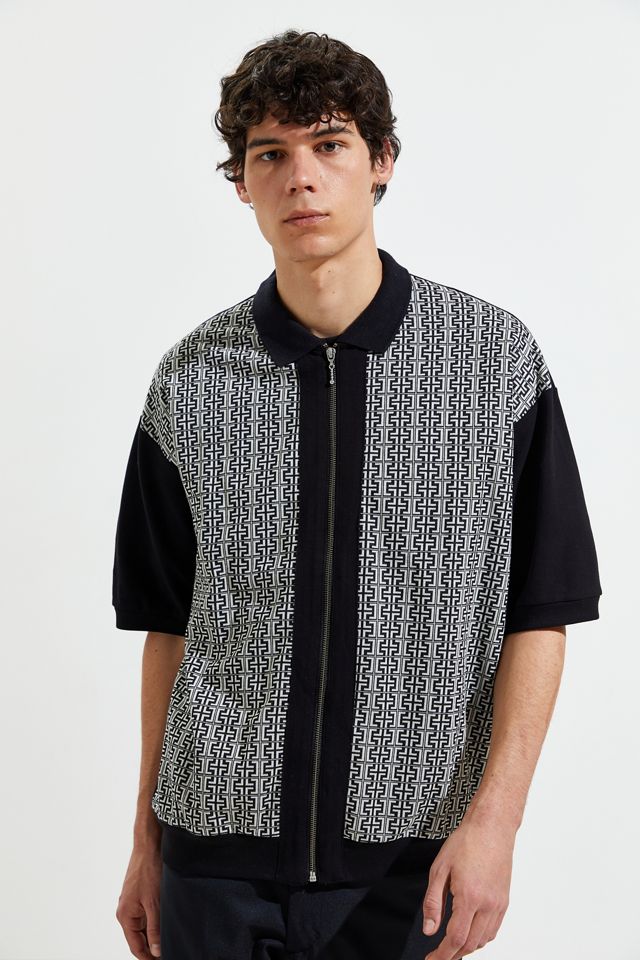 SWEET SKTBS Loose Zip-Front Polo Shirt | Urban Outfitters