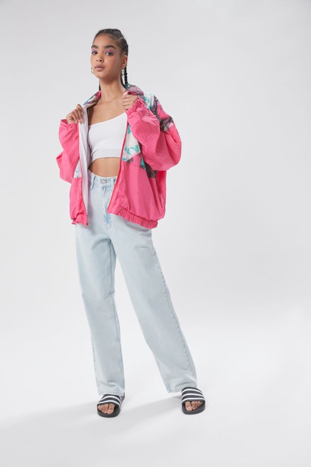 Urban Renewal Vintage Printed Windbreaker Jacket   #4