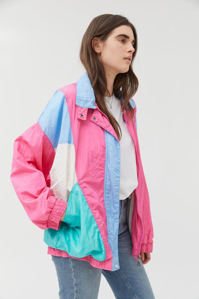 Urban Renewal Vintage Colorblock Windbreaker Jacket