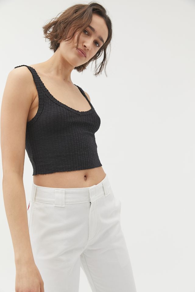 Calvin Klein Cropped Tank Top  White crop top tank, Calvin klein outfits,  Tank top urban outfitters