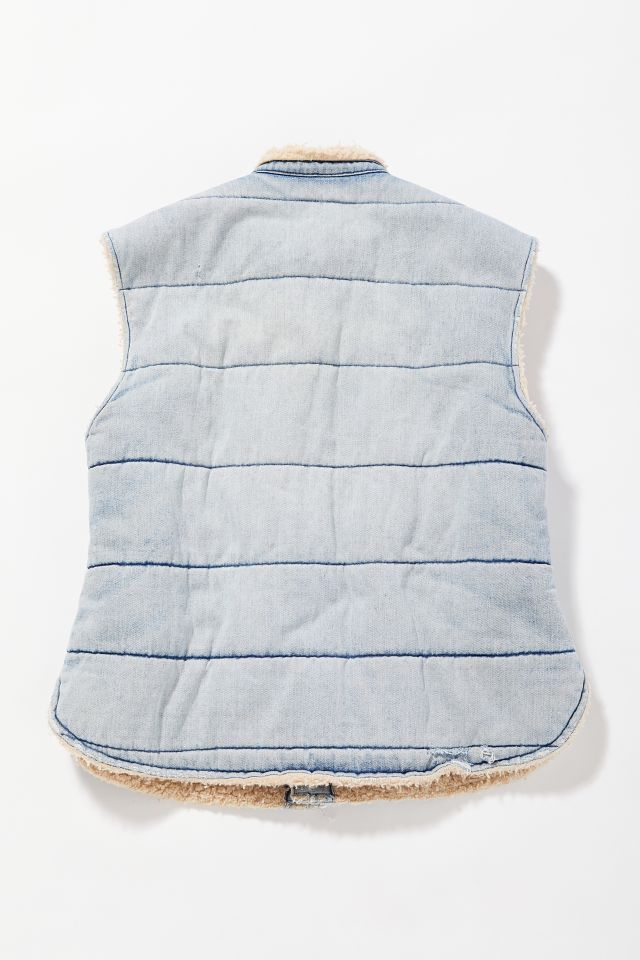 Vintage Quilted Denim Vest #2