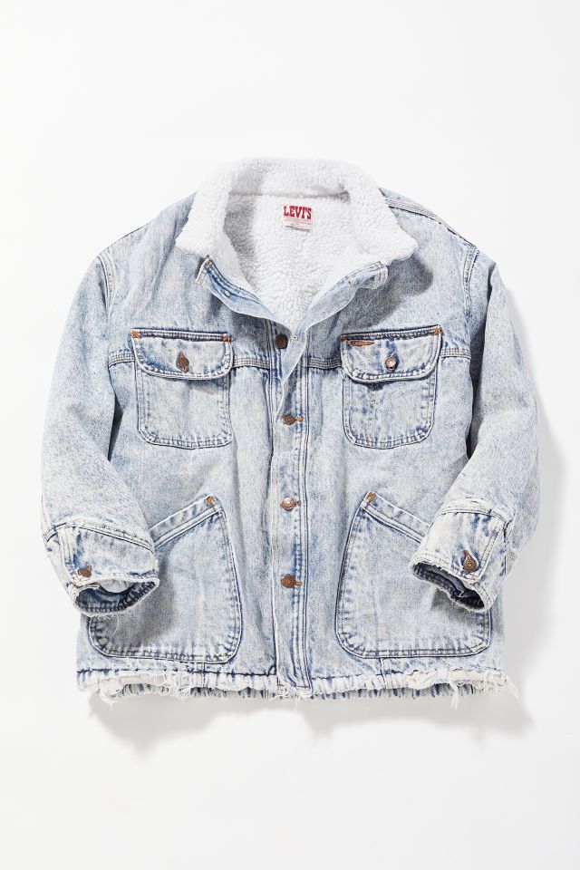 Levi's longline sherpa sales jacket