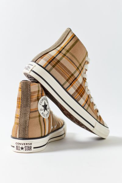 plaid platform converse brown