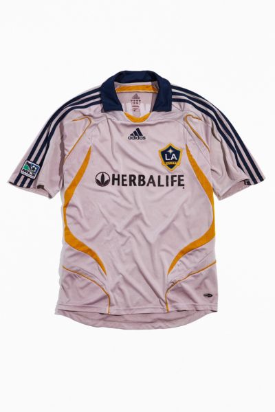 Vintage MLS Adidas LA Galaxy David Beckham Long Sleeve Soccer Jersey