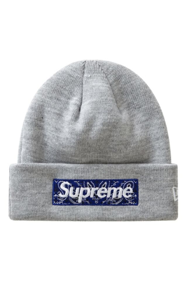 Supreme New Era Box Logo Beanie Fw19 Urban Outfitters