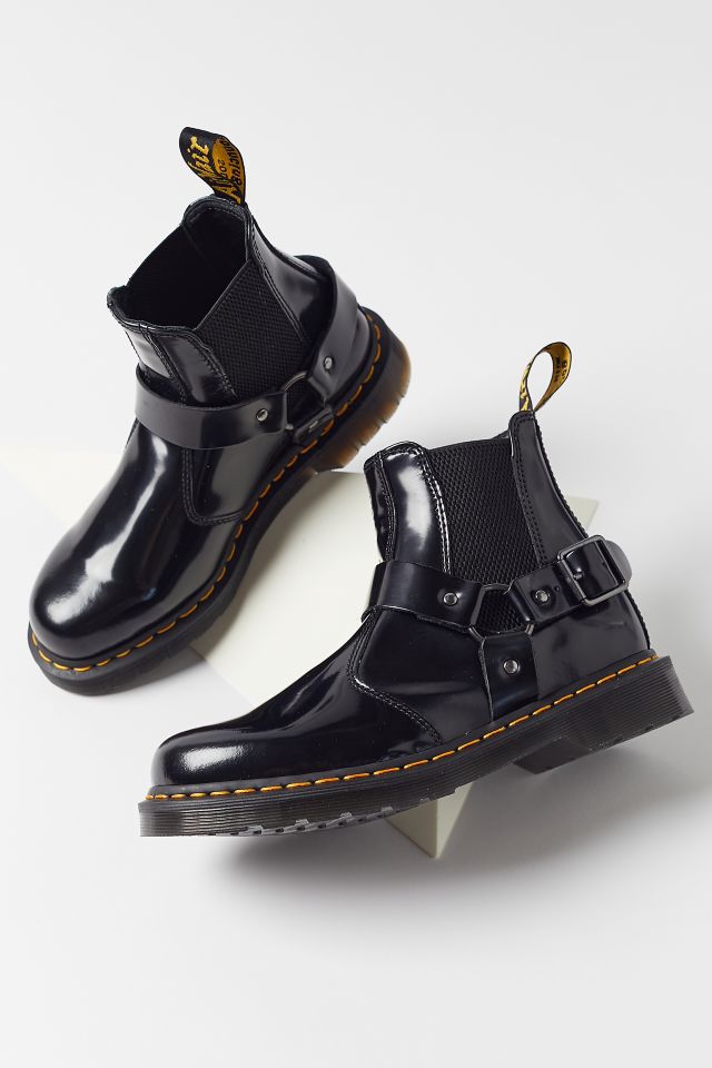 Dr. Martens Wincox Polished Smooth Leather Buckle Boot