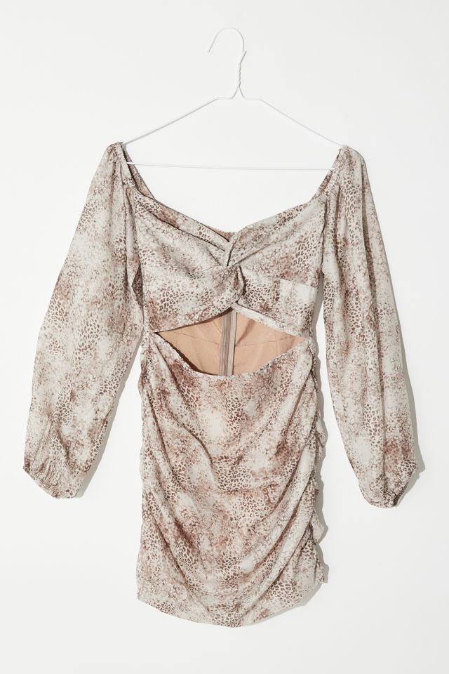 Lioness Vittoria Tie-Dye Twist-Front Mini Dress #3