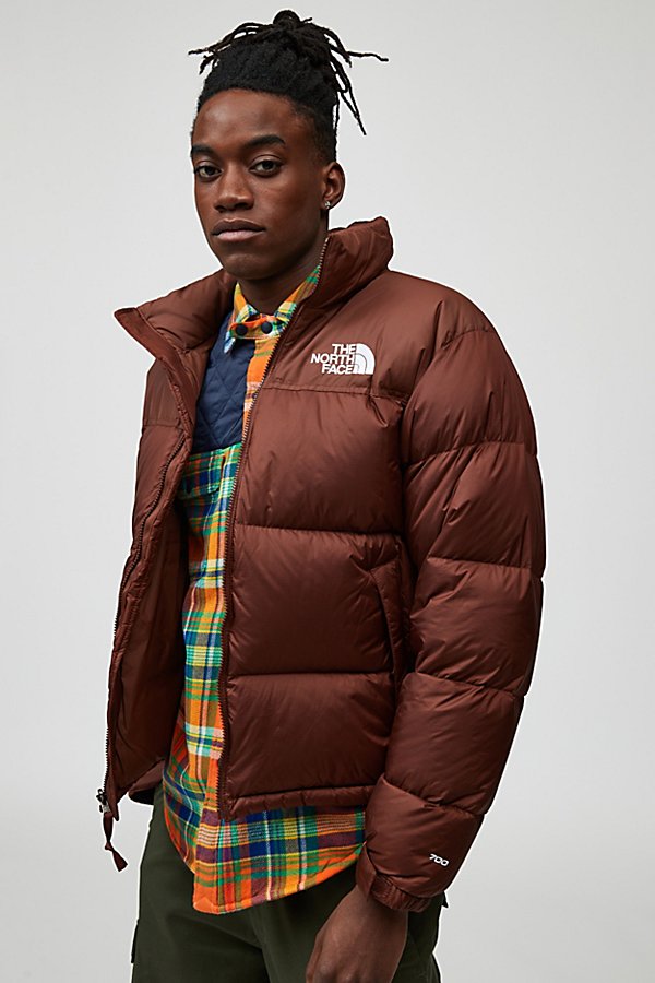 Shop The North Face 1996 Retro Nuptse Puffer Jacket In Chocolate, Men's At Urban Outfitters