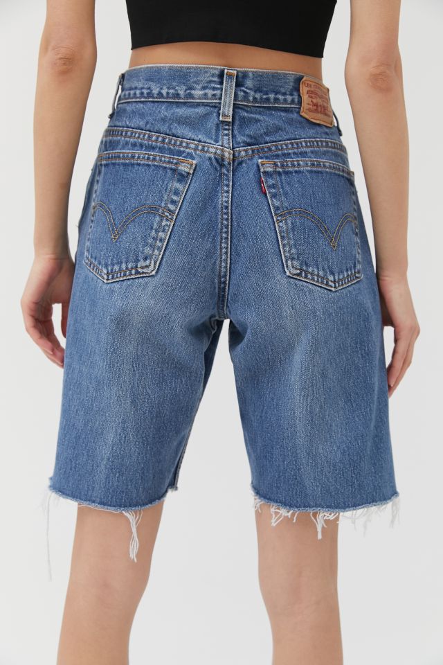 Urban Renewal Recycled Extra-Long Denim Bermuda Short  #2