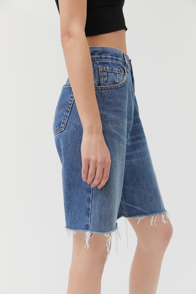 Urban Renewal Recycled Extra-Long Denim Bermuda Short  #3