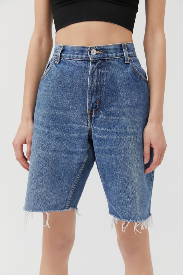 Urban Renewal Recycled Extra-Long Denim Bermuda Short  #4