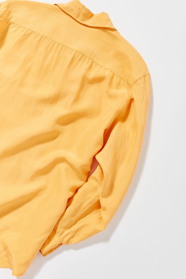 Vintage Yellow Button-Down Shirt  #1