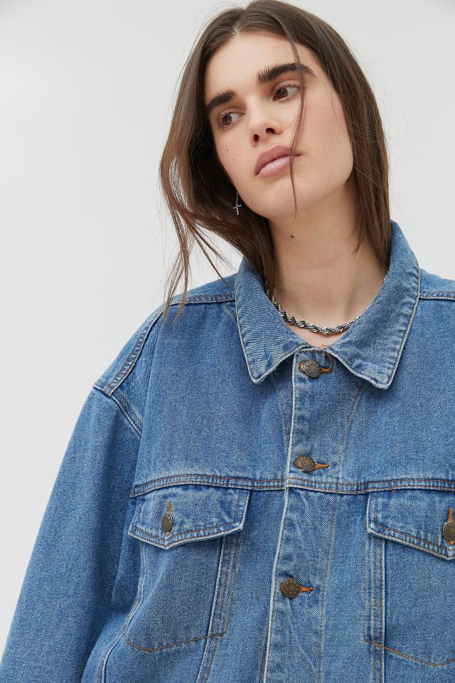 Oversized denim jacket sales urban outfitters