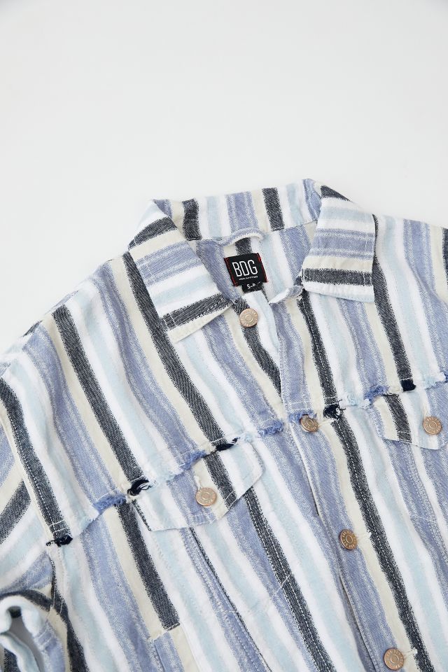 BDG Jackson Yarn-Dye Linen Trucker Jacket  #4