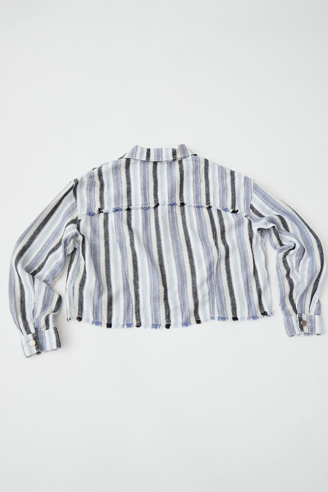 BDG Jackson Yarn-Dye Linen Trucker Jacket  #5