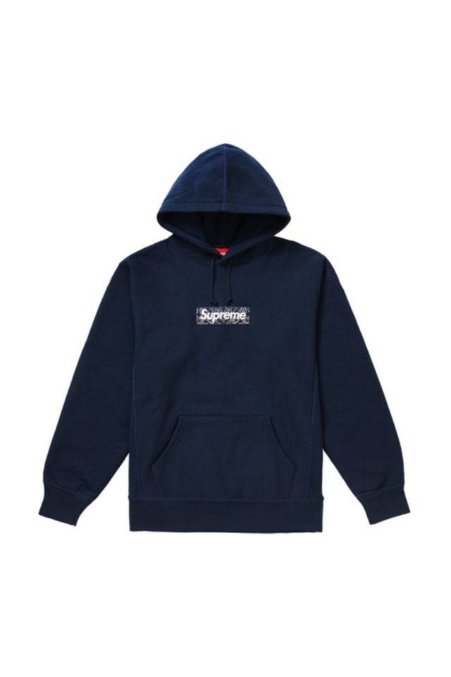 よろしくお願いいたしますSupreme Box Logo Hooded Sweatshirt Blue
