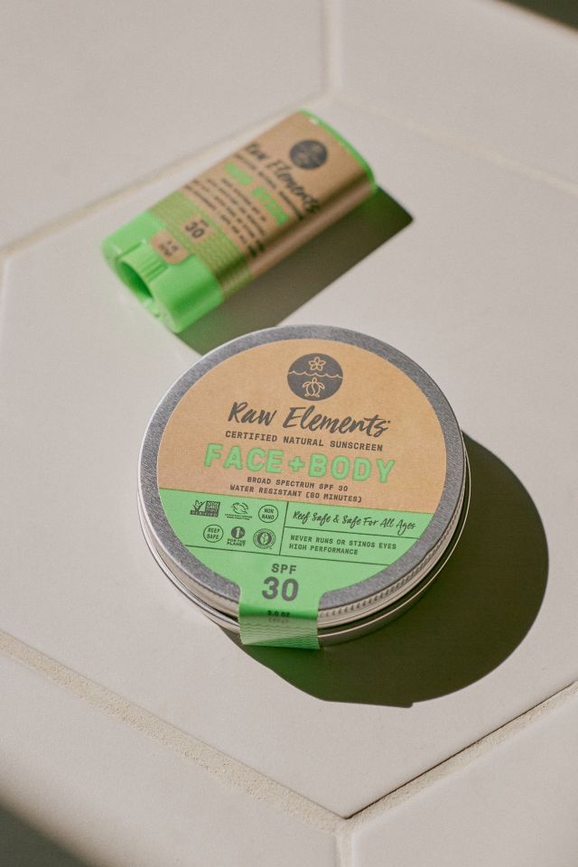 Raw Elements Face + Body Natural SPF 30 Sunscreen