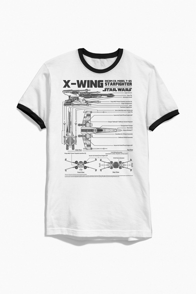 Star Wars X-Wing Ringer Tee | Urban Outfitters
