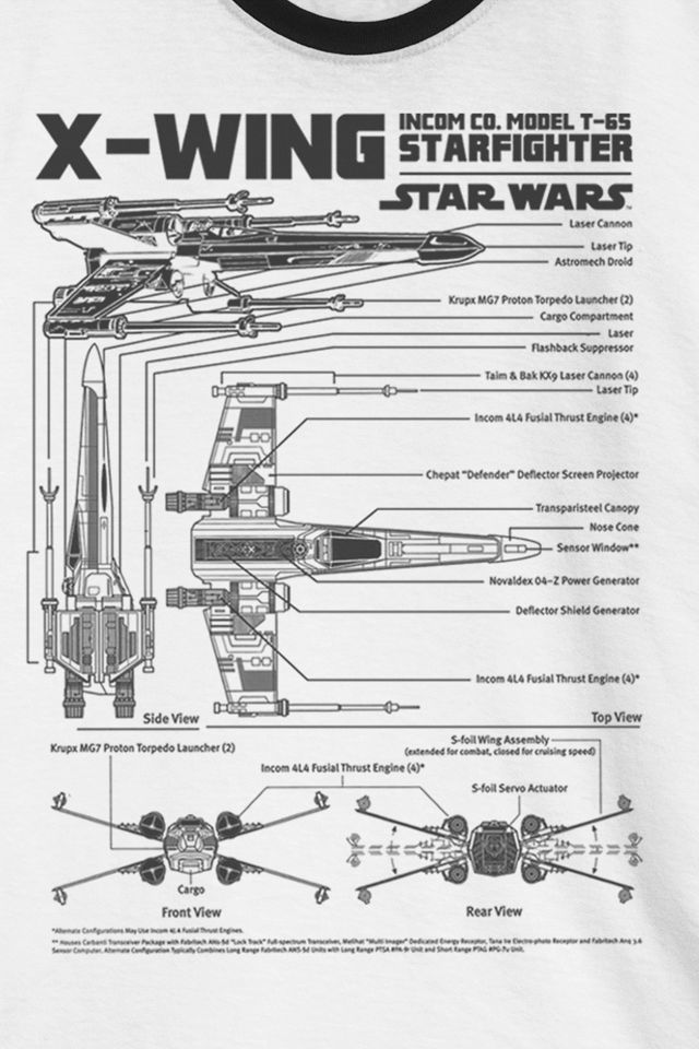 Star Wars X-Wing Ringer Tee | Urban Outfitters