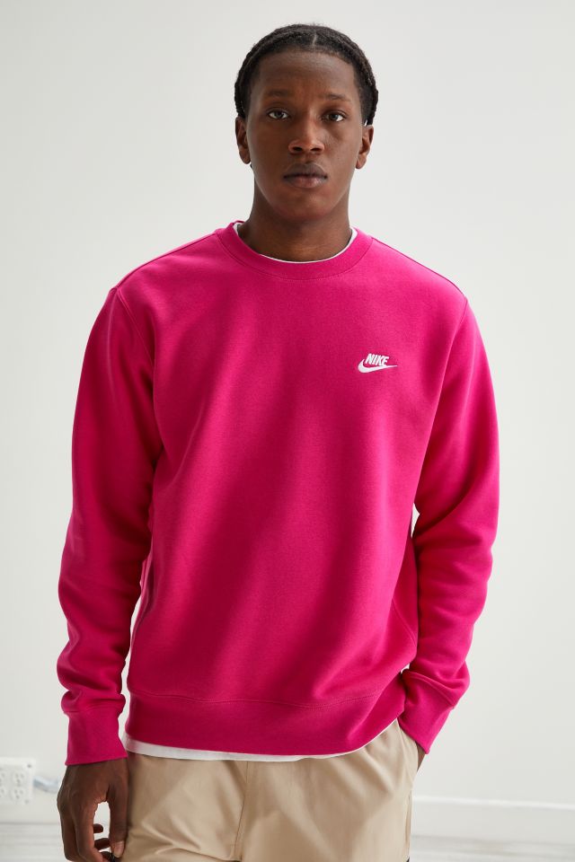 Pink nike best sale crew neck mens