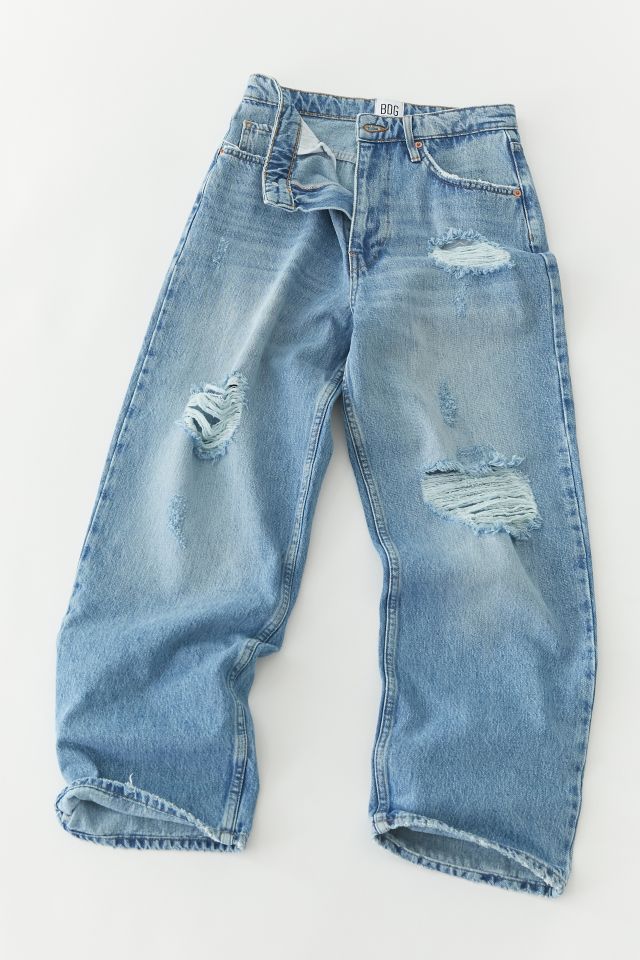 BDG High-Waisted Vintage Straight Leg Jean – Distressed Light Wash  #2