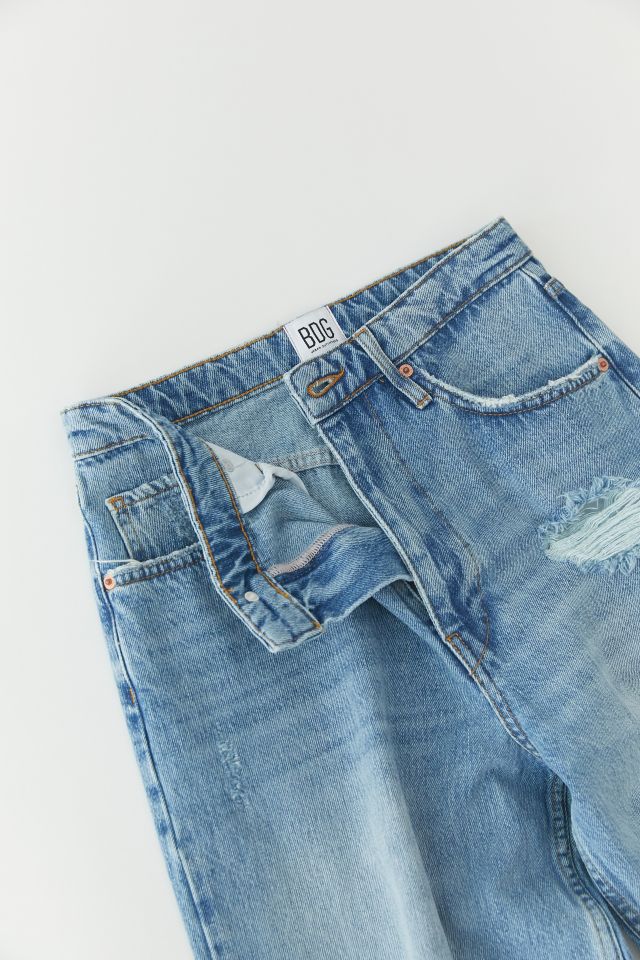 BDG High-Waisted Vintage Straight Leg Jean – Distressed Light Wash  #3