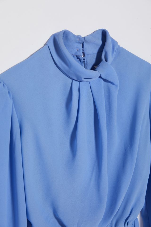 Robe plissée pervenche vintage  #1