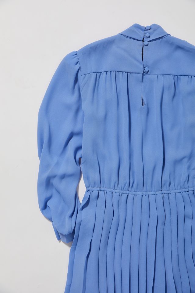 Robe plissée pervenche vintage  #2
