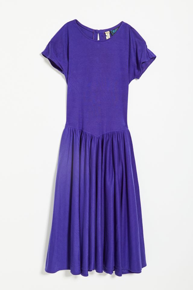 Vintage Purple Drop Waist Dress