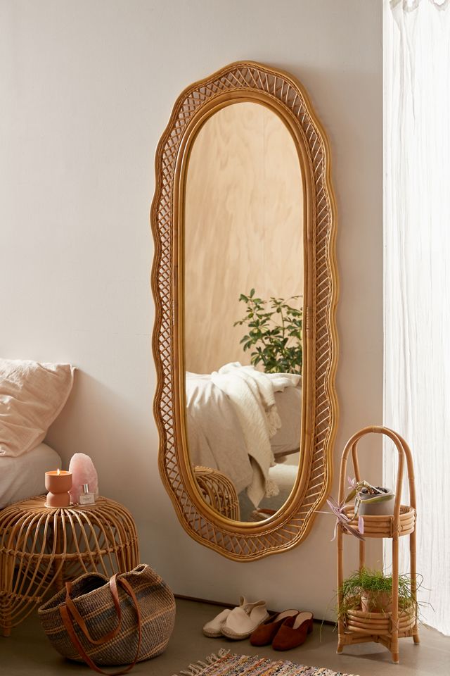 Malorie Wicker Wall Mirror | Urban Outfitters