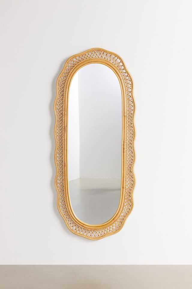 Malorie Wicker Wall Mirror #1