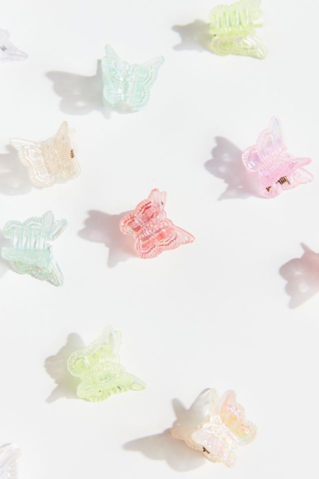 Urban Renewal Vintage Iridescent Butterfly Clip Set #2
