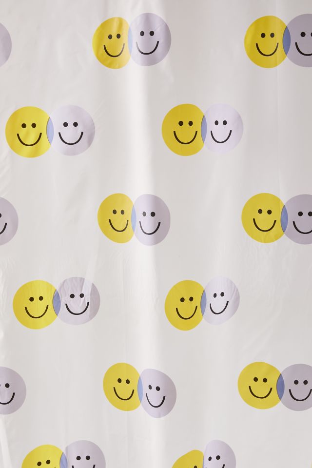 Rideau de douche Happy Face PEVA #1